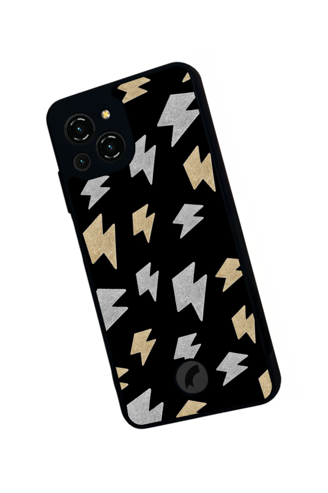 Reeder S23 Pro Max Uyumlu Simsek Tasarımlı Glossy Premium Kılıf