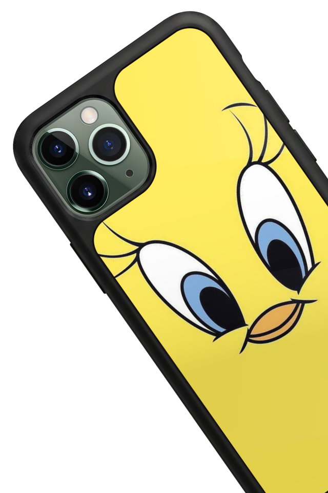 iPhone 11 Pro Max Uyumlu Tweety Tasarımlı Glossy Premium Kılıf