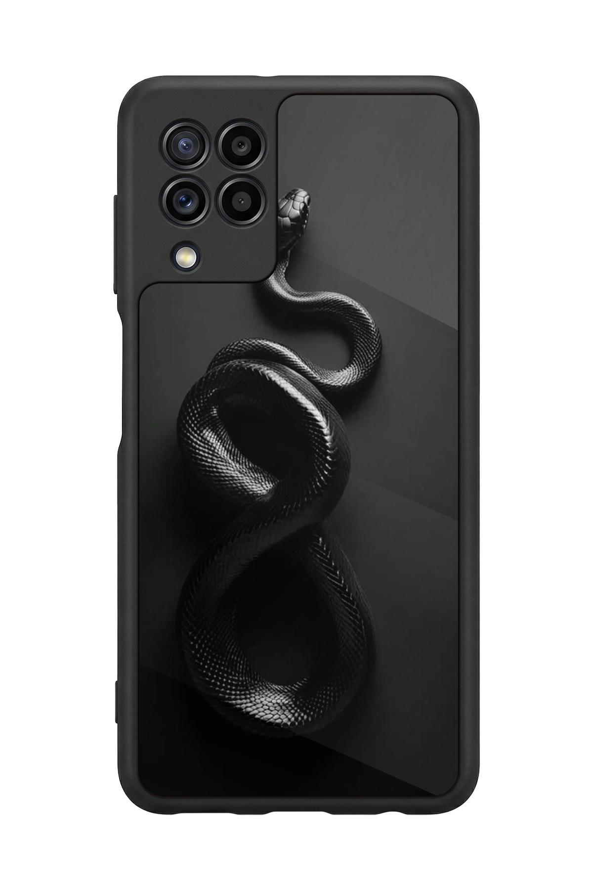 Samsung Galaxy M32 Uyumlu Yılan Tasarımlı Glossy Premium Kılıf