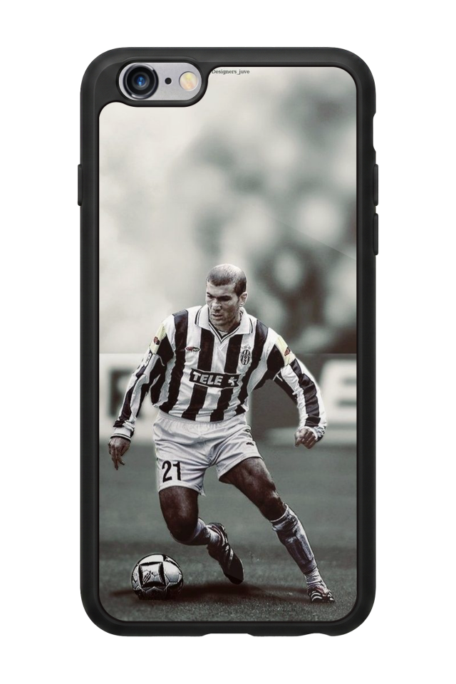 iPhone 6 Plus Uyumlu Zidane Tasarımlı Glossy Premium Kılıf