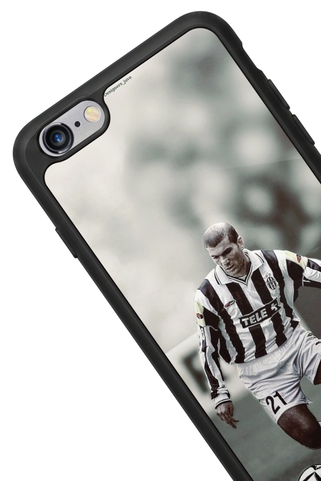 iPhone 6 Plus Uyumlu Zidane Tasarımlı Glossy Premium Kılıf