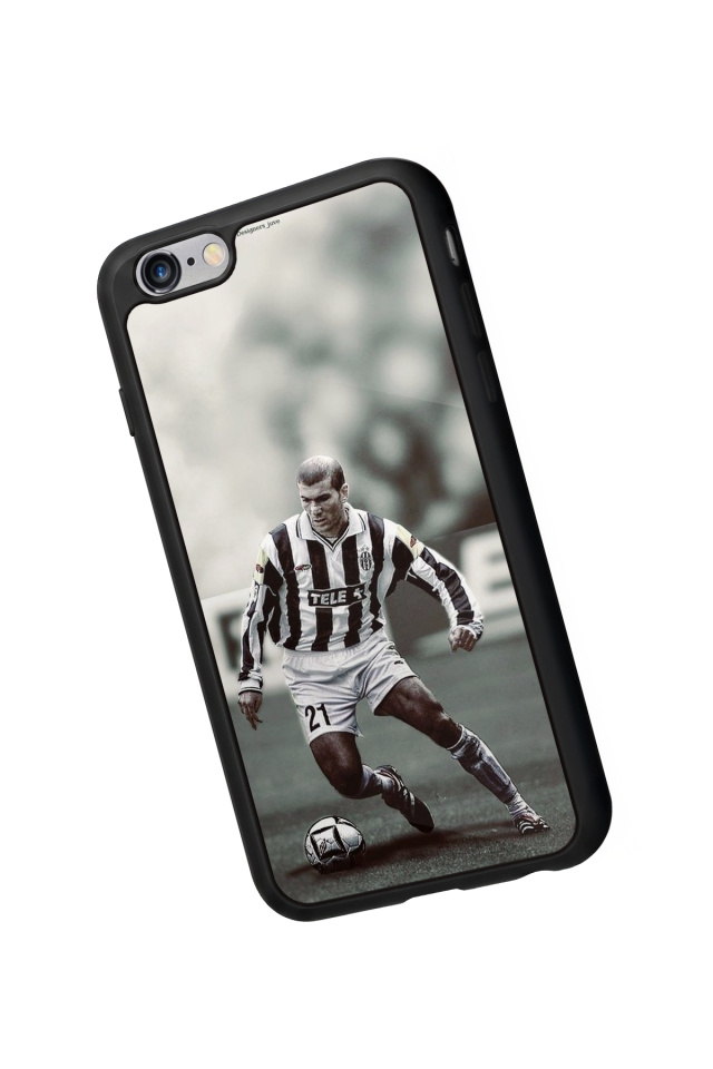 iPhone 6 Plus Uyumlu Zidane Tasarımlı Glossy Premium Kılıf