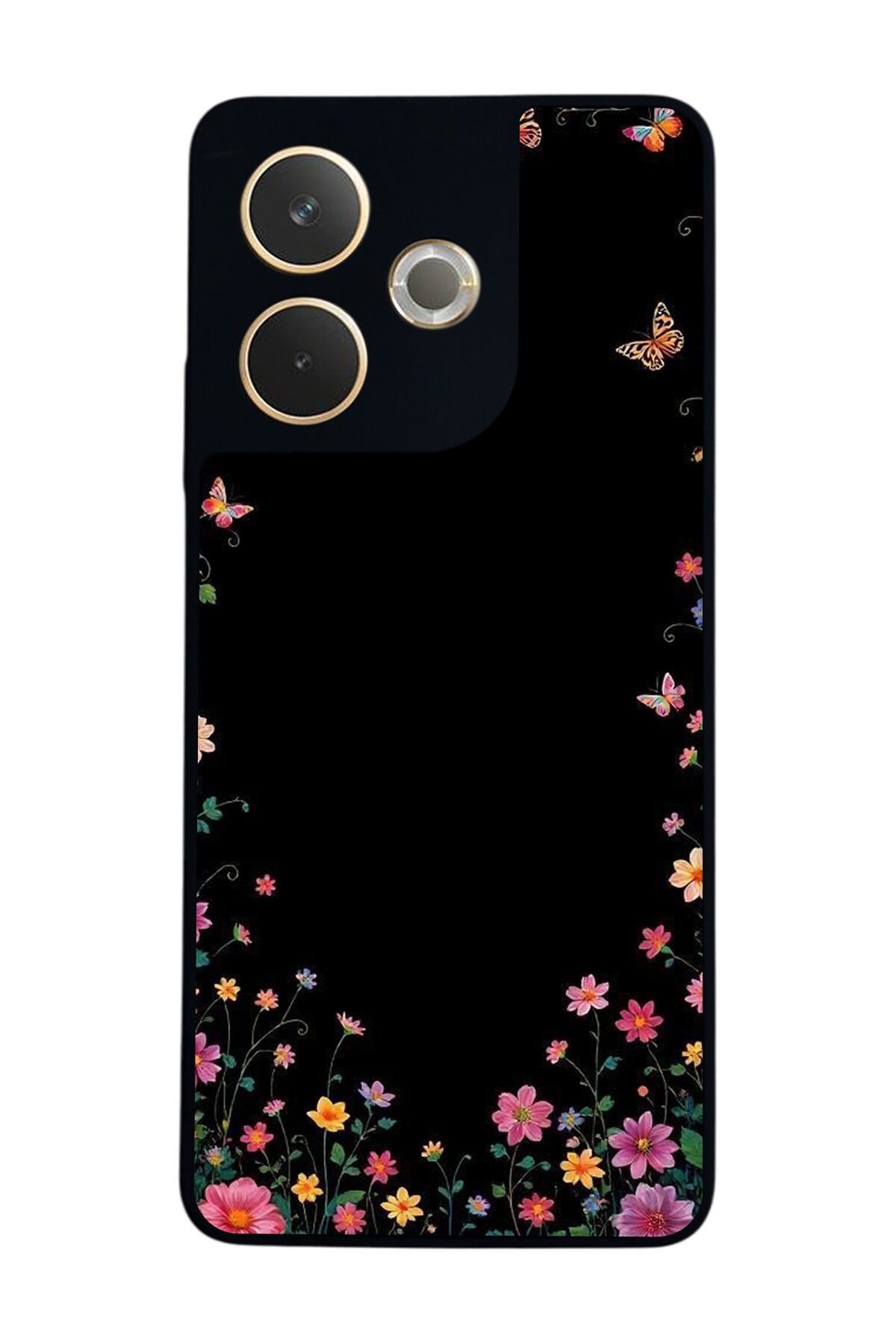 Oppo A5 Pro Uyumlu Floral Tasarımlı Glossy Premium Kılıf