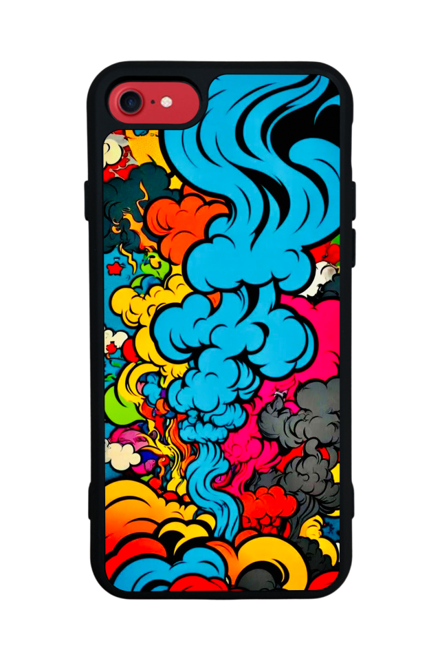 iPhone SE Uyumlu Abstract Tasarımlı Glossy Premium Kılıf