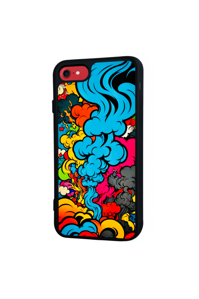 iPhone SE Uyumlu Abstract Tasarımlı Glossy Premium Kılıf