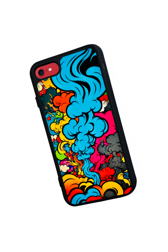 iPhone SE Uyumlu Abstract Tasarımlı Glossy Premium Kılıf