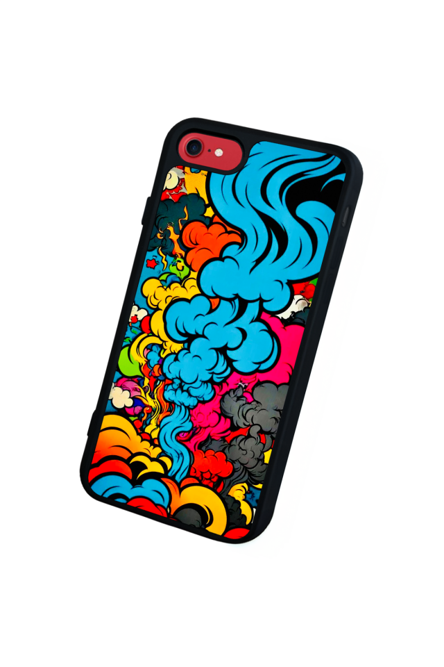 iPhone SE Uyumlu Abstract Tasarımlı Glossy Premium Kılıf