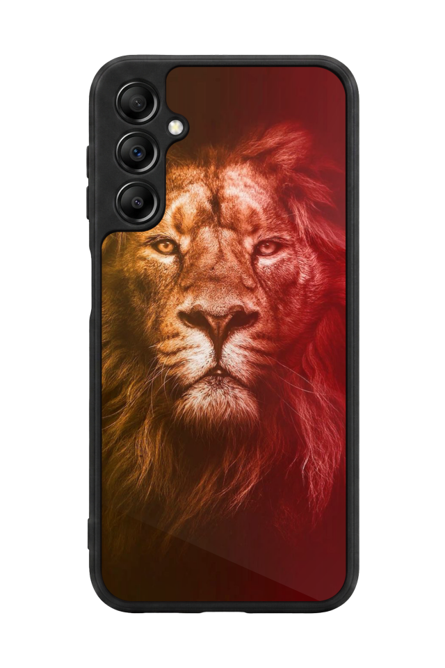 Samsung Galaxy A14 Uyumlu Aslan Tasarımlı Glossy Premium Kılıf