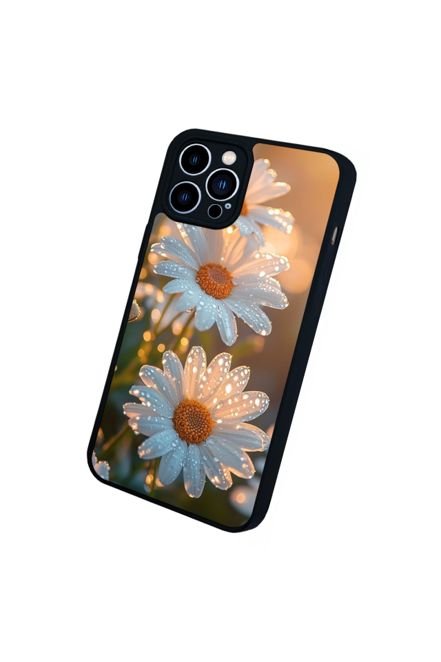 iPhone 12 Pro Max Uyumlu Cicek Tasarımlı Glossy Premium Kılıf