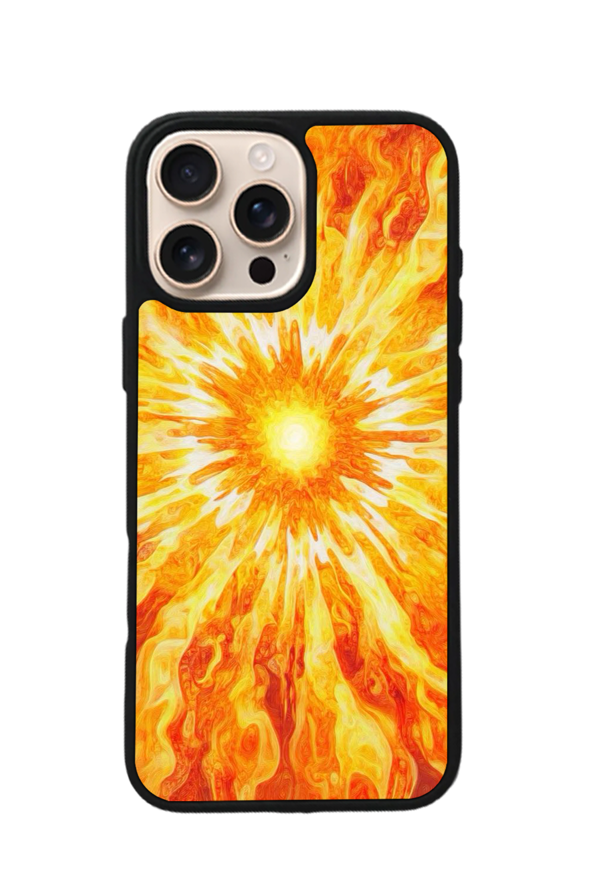 iPhone 16 Pro Uyumlu Gunes Tasarımlı Glossy Premium Kılıf