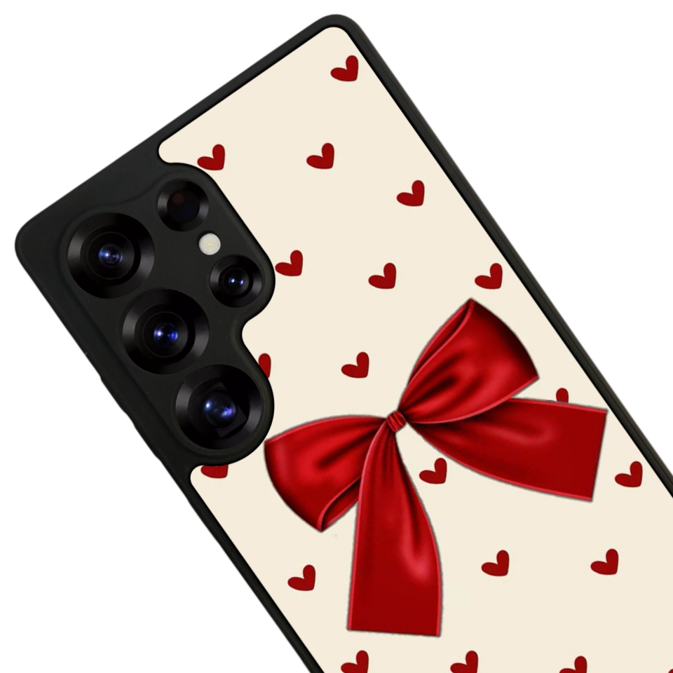 Samsung Galaxy S25 Ultra Uyumlu Kurdele Tasarımlı Glossy Premium Kılıf