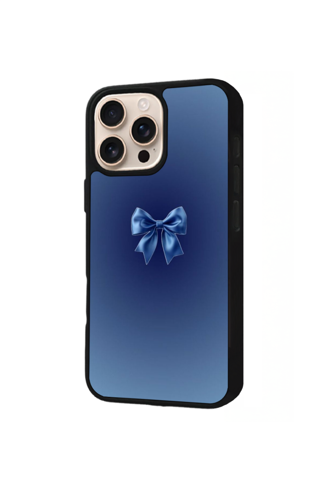 iPhone 15 Pro Uyumlu Kurdele Tasarımlı Glossy Premium Kılıf
