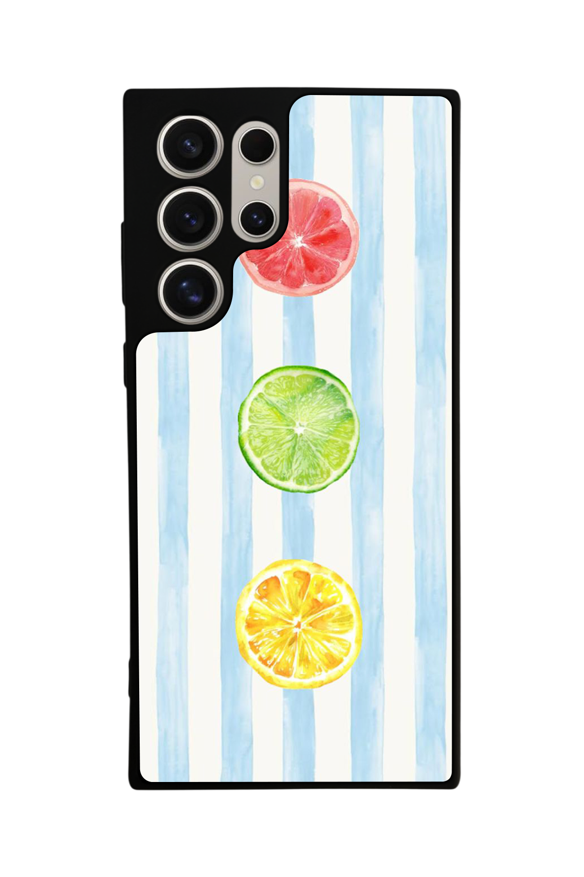 Samsung Galaxy S23 Ultra Uyumlu Limon Tasarımlı Glossy Premium Kılıf