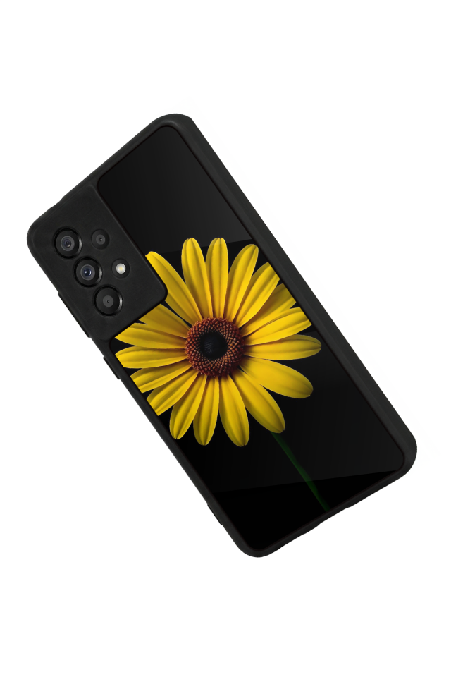 Samsung Galaxy A73 Uyumlu Papatya Tasarımlı Glossy Premium Kılıf