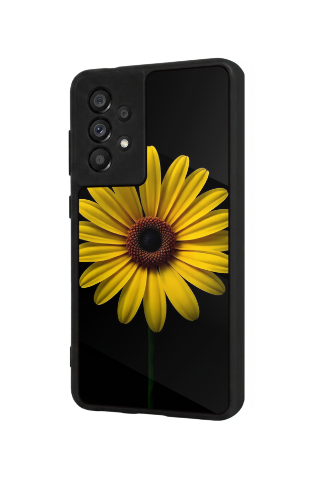 Samsung Galaxy A73 Uyumlu Papatya Tasarımlı Glossy Premium Kılıf