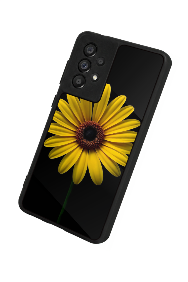 Samsung Galaxy A73 Uyumlu Papatya Tasarımlı Glossy Premium Kılıf