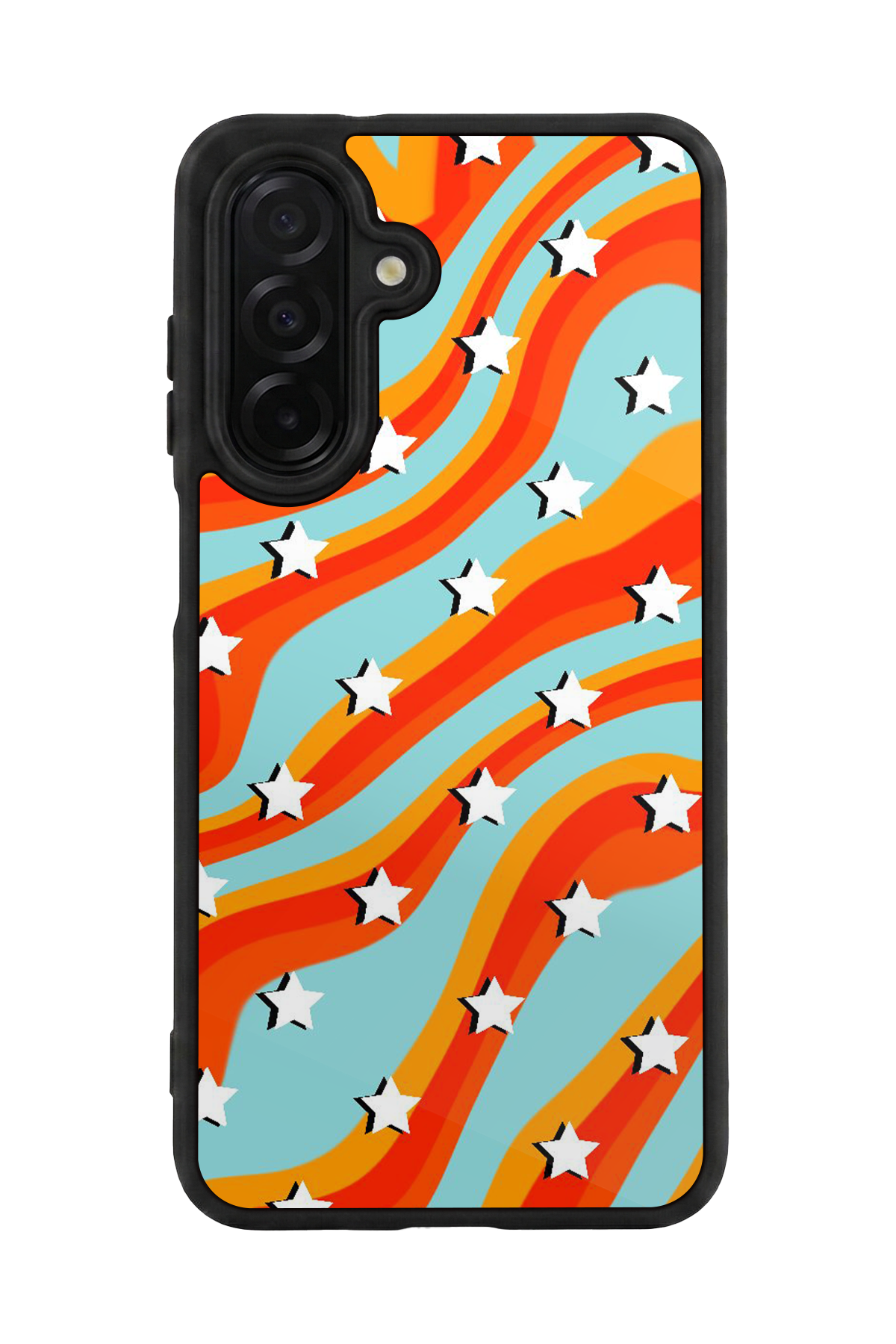 Samsung Galaxy A56 Uyumlu Retro Yildizlar Tasarımlı Glossy Premium Kılıf