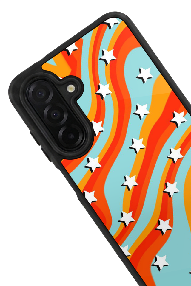 Samsung Galaxy A56 Uyumlu Retro Yildizlar Tasarımlı Glossy Premium Kılıf