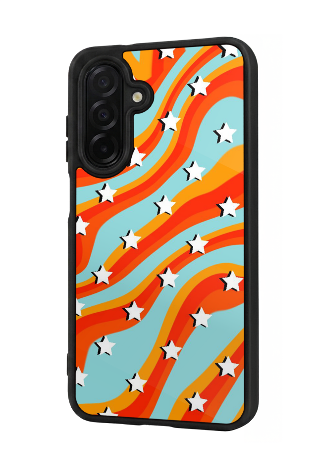 Samsung Galaxy A56 Uyumlu Retro Yildizlar Tasarımlı Glossy Premium Kılıf