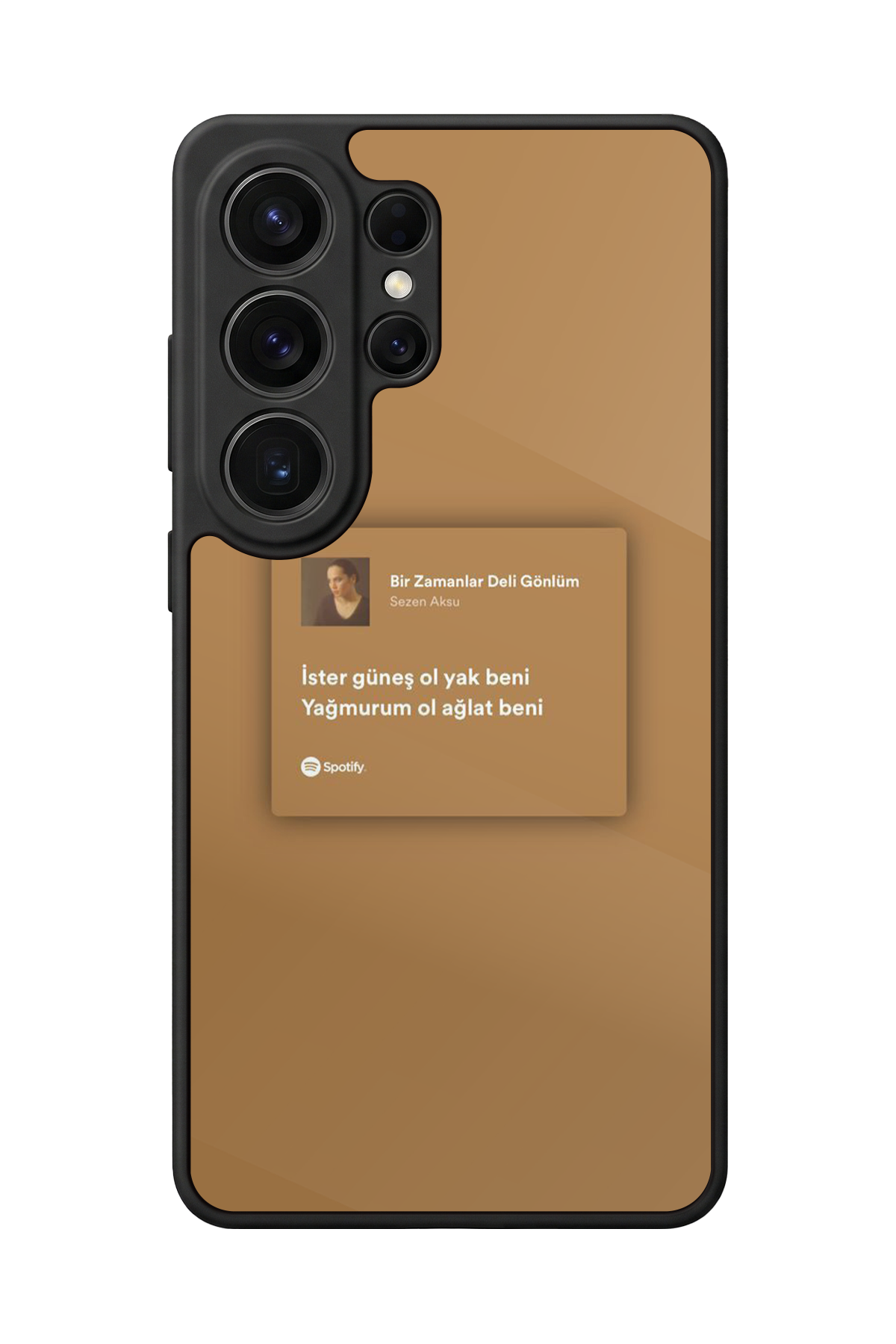 Samsung Galaxy S26 Ultra Uyumlu Sarki Sozleri Tasarımlı Glossy Premium Kılıf