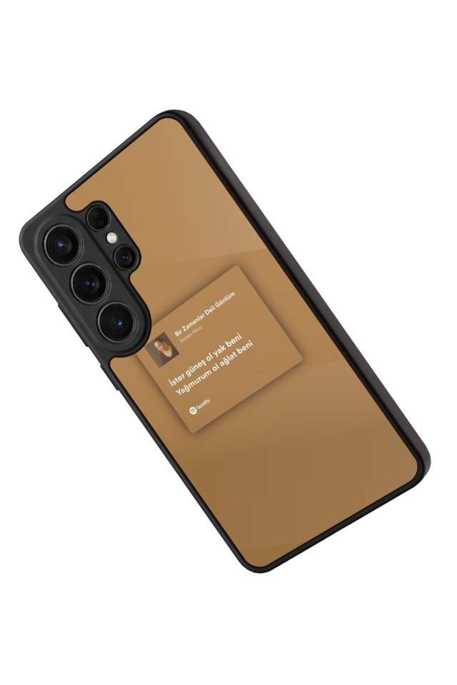 Samsung Galaxy S26 Ultra Uyumlu Sarki Sozleri Tasarımlı Glossy Premium Kılıf