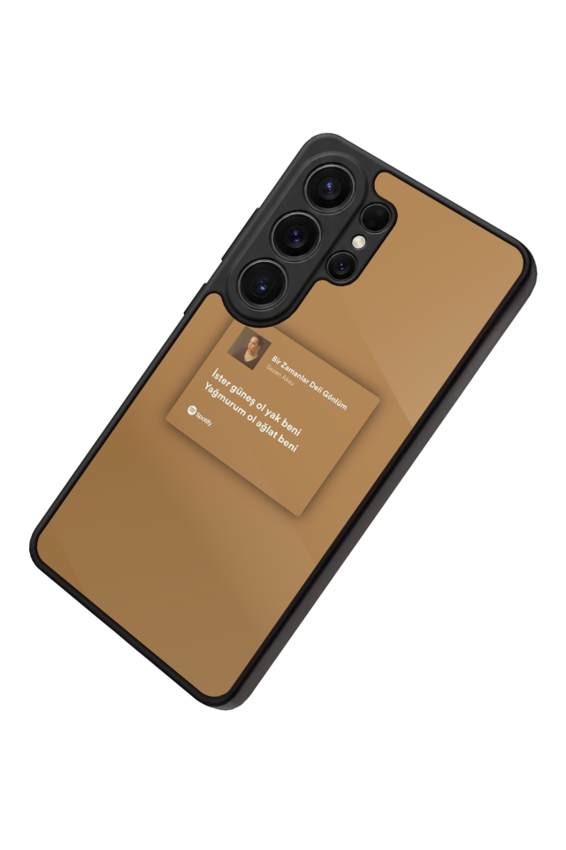 Samsung Galaxy S26 Ultra Uyumlu Sarki Sozleri Tasarımlı Glossy Premium Kılıf