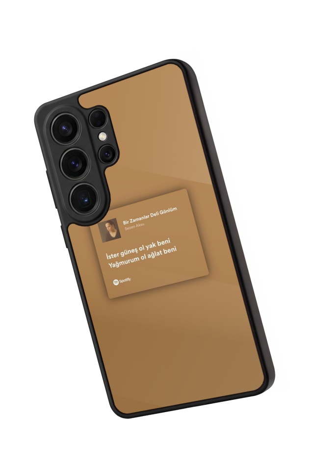 Samsung Galaxy S26 Ultra Uyumlu Sarki Sozleri Tasarımlı Glossy Premium Kılıf