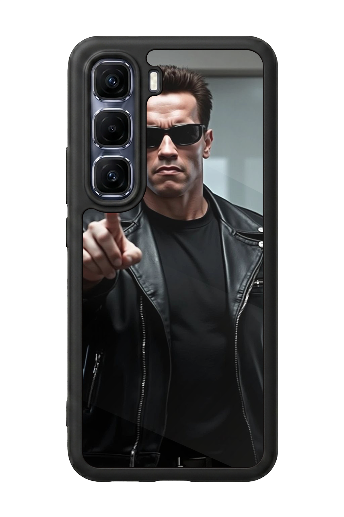 Infinix Hot 60 Pro Plus Uyumlu Terminator Tasarımlı Glossy Premium Kılıf