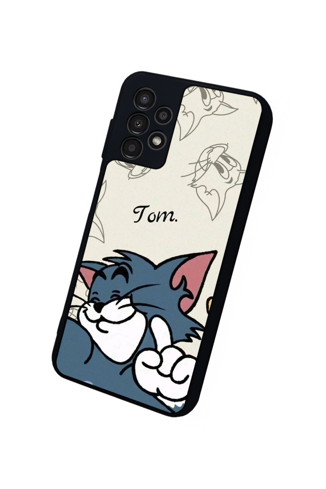 Samsung Galaxy A13 Uyumlu Tom And Jerry Tasarımlı Glossy Premium Kılıf
