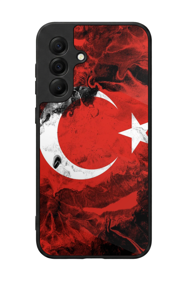 Samsung Galaxy A17 Uyumlu Türk Bayragi Tasarımlı Glossy Premium Kılıf