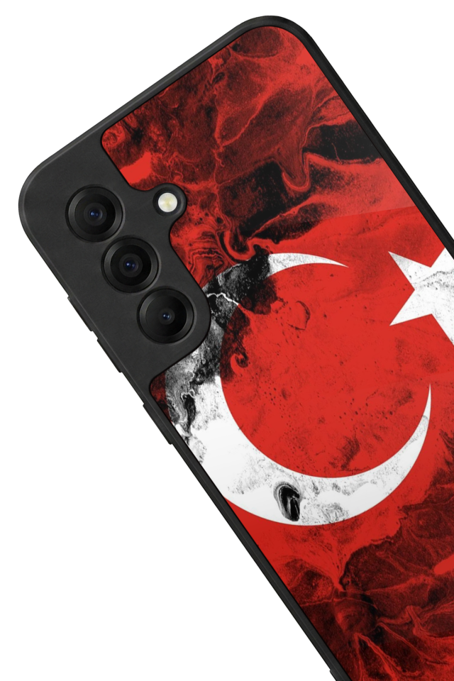 Samsung Galaxy A17 Uyumlu Türk Bayragi Tasarımlı Glossy Premium Kılıf