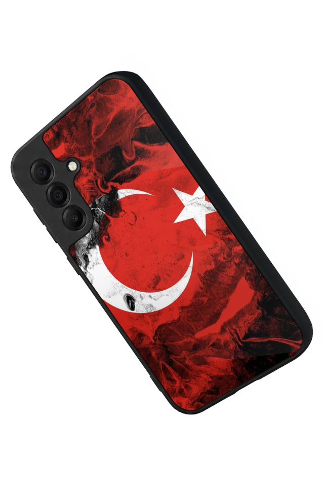 Samsung Galaxy A17 Uyumlu Türk Bayragi Tasarımlı Glossy Premium Kılıf