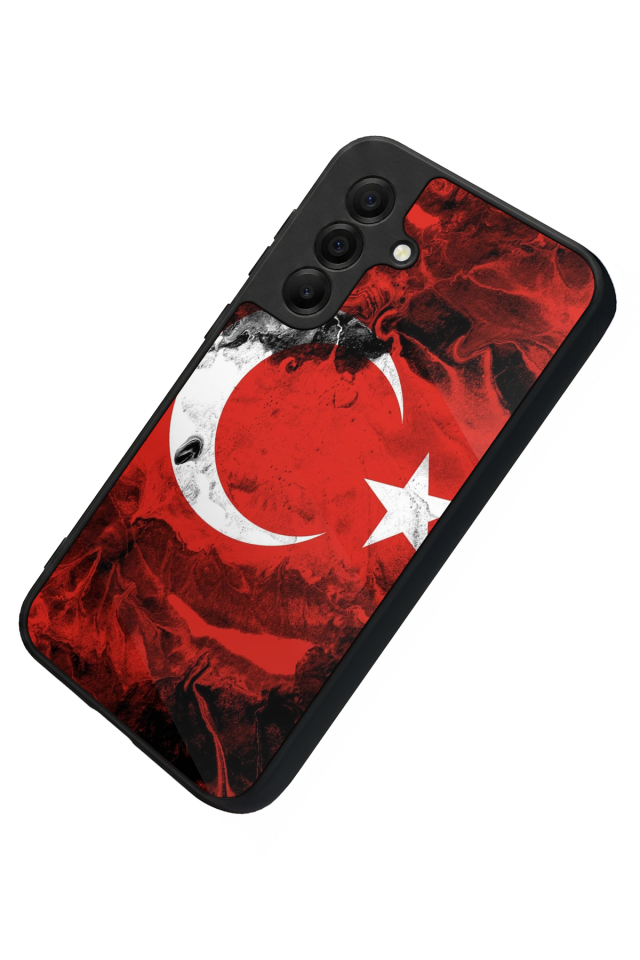 Samsung Galaxy A17 Uyumlu Türk Bayragi Tasarımlı Glossy Premium Kılıf