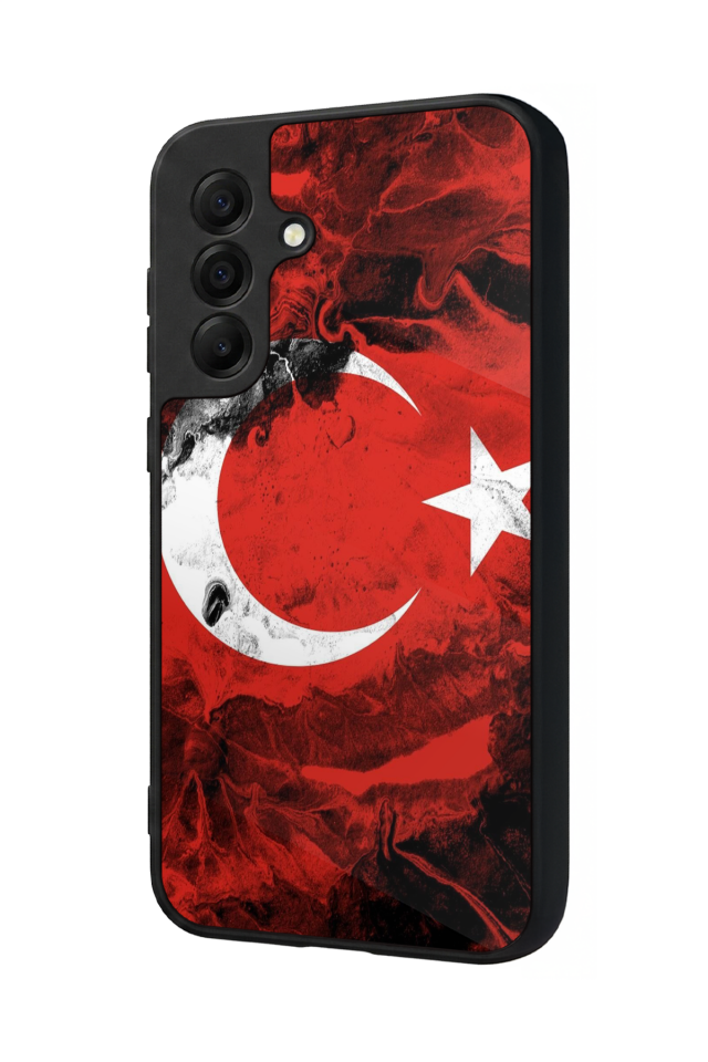 Samsung Galaxy A17 Uyumlu Türk Bayragi Tasarımlı Glossy Premium Kılıf