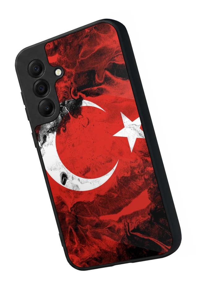 Samsung Galaxy A17 Uyumlu Türk Bayragi Tasarımlı Glossy Premium Kılıf