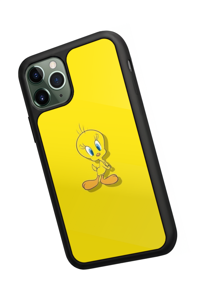 iPhone 11 Pro Max Uyumlu Tweety Tasarımlı Glossy Premium Kılıf