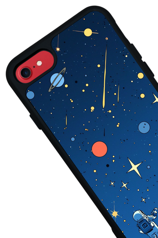 iPhone 8 Uyumlu Uzay Tasarımlı Glossy Premium Kılıf