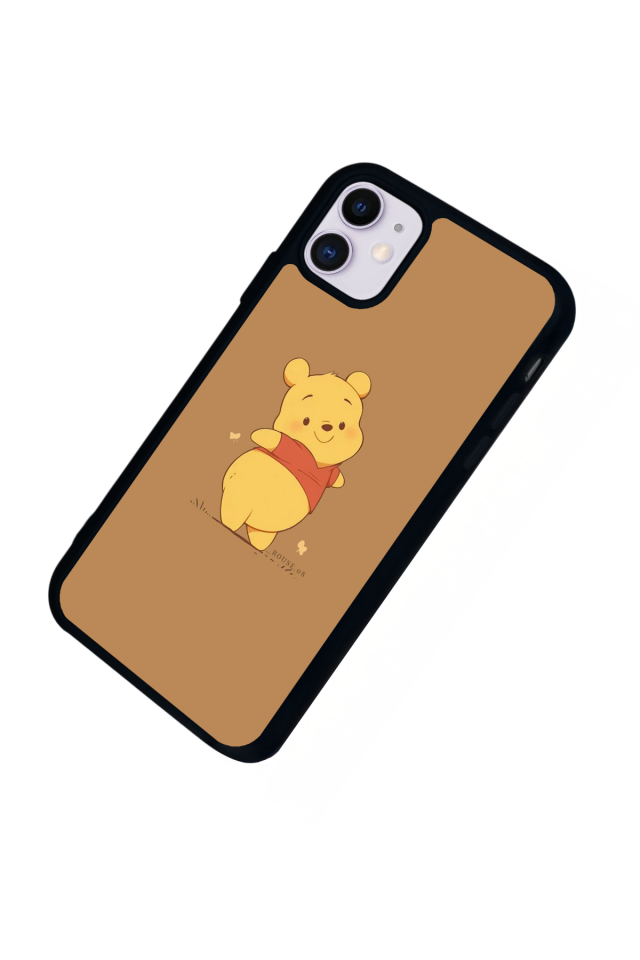 iPhone 11 Uyumlu Winnie Tasarımlı Glossy Premium Kılıf