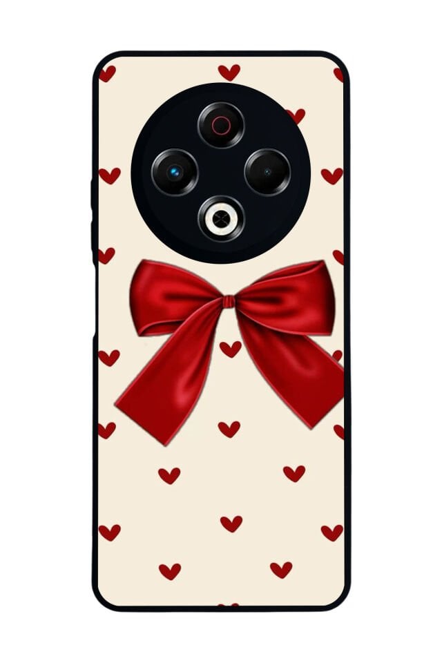 Tecno Spark 30 Uyumlu Kurdele Tasarımlı Glossy Premium Kılıf