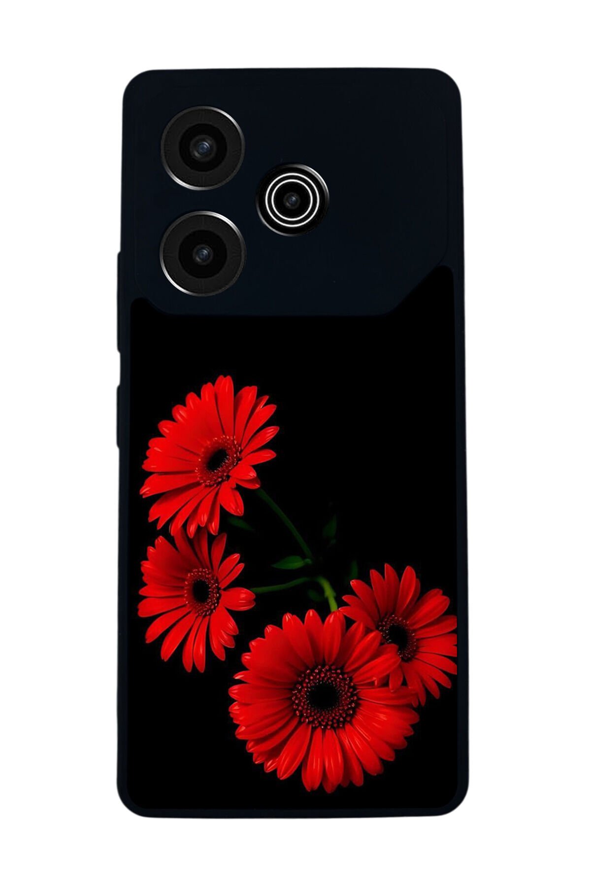 Tecno Pova 6 Uyumlu Cicek Tasarımlı Glossy Premium Kılıf