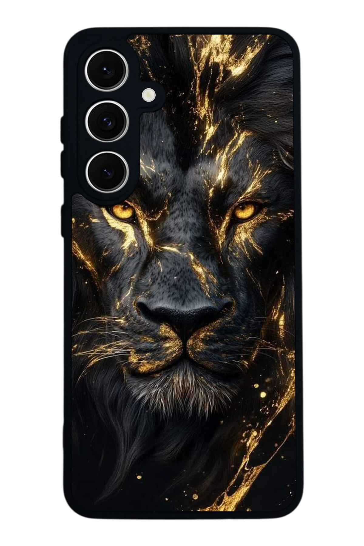 Samsung Galaxy S24 FE Uyumlu Aslan Tasarımlı Glossy Premium Kılıf