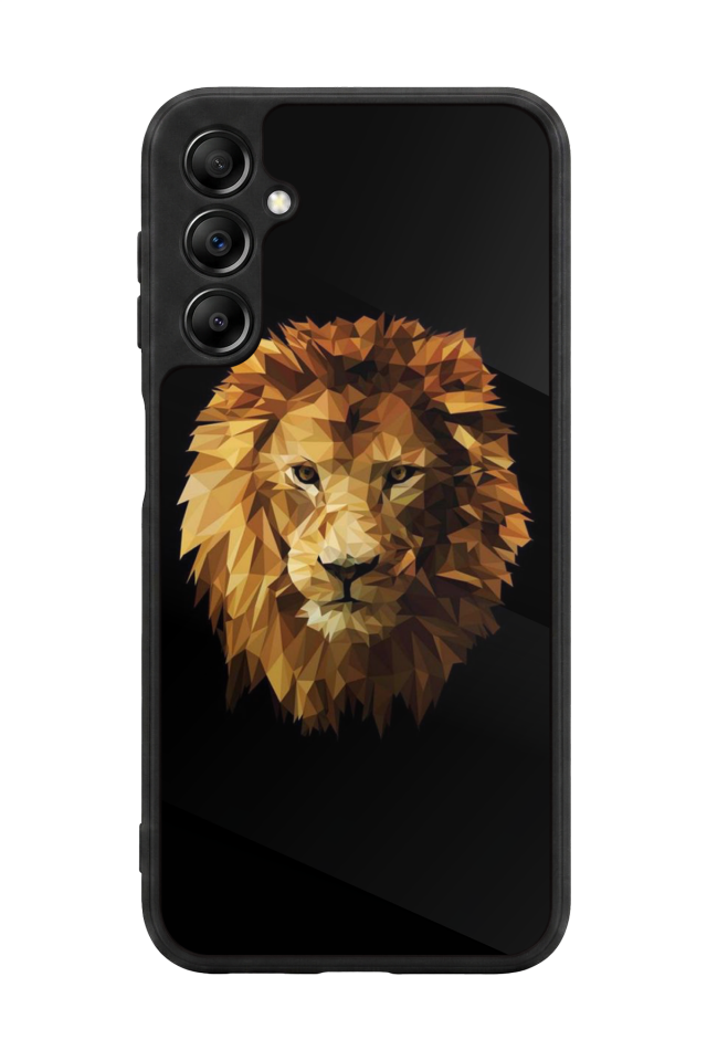Samsung Galaxy A14 Uyumlu Aslan Tasarımlı Glossy Premium Kılıf