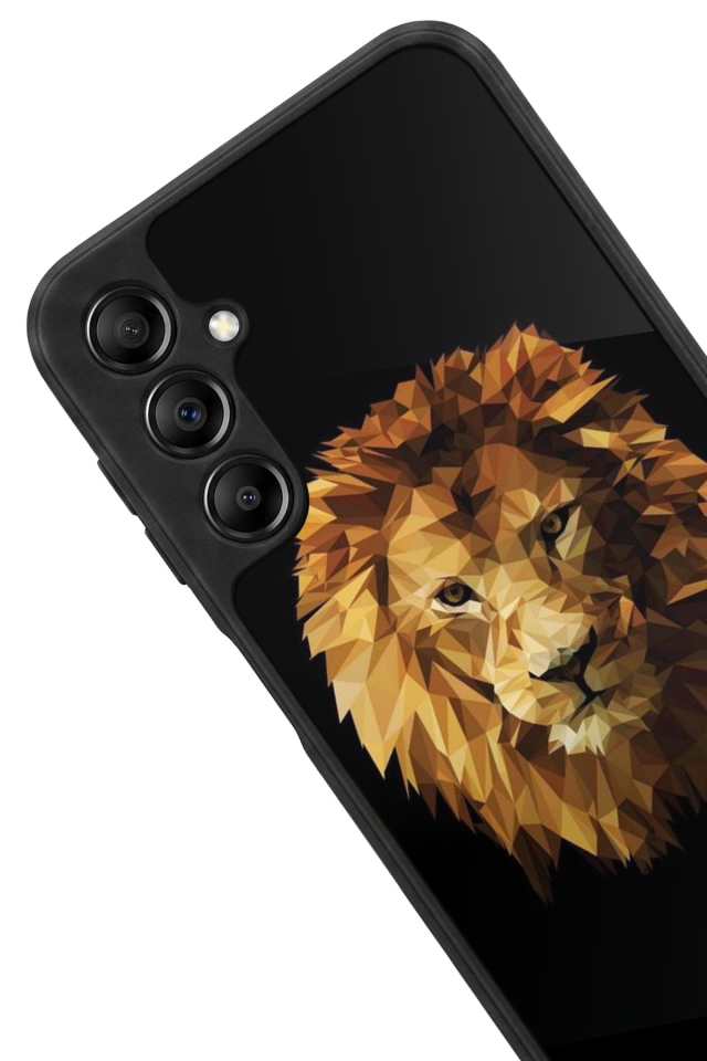 Samsung Galaxy A14 Uyumlu Aslan Tasarımlı Glossy Premium Kılıf