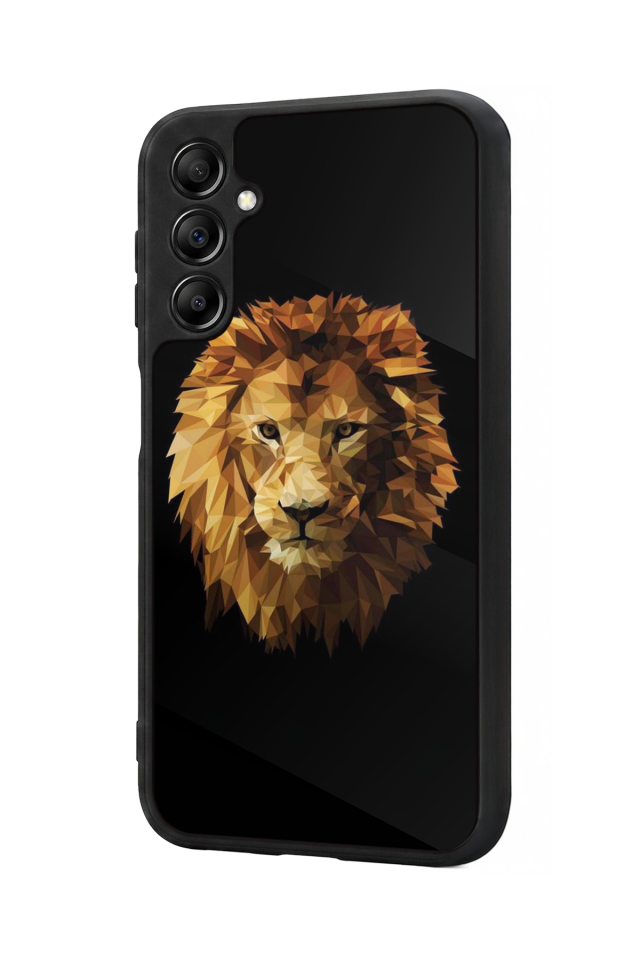 Samsung Galaxy A14 Uyumlu Aslan Tasarımlı Glossy Premium Kılıf