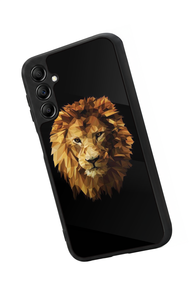 Samsung Galaxy A14 Uyumlu Aslan Tasarımlı Glossy Premium Kılıf