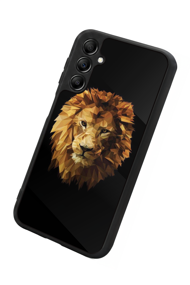 Samsung Galaxy A14 Uyumlu Aslan Tasarımlı Glossy Premium Kılıf