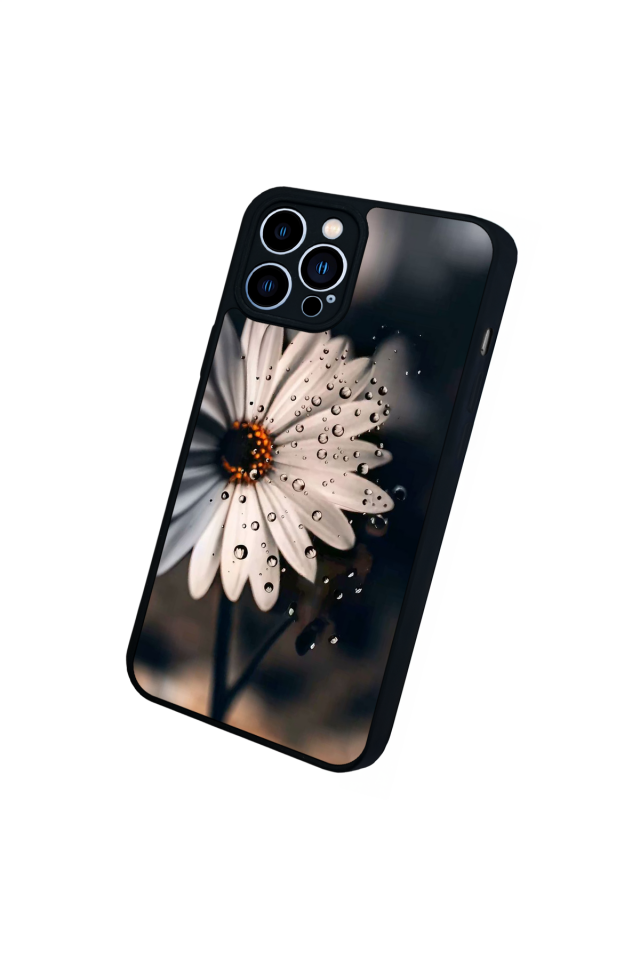 iPhone 12 Pro Max Uyumlu Cicek Tasarımlı Glossy Premium Kılıf