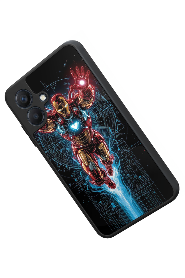 Samsung Galaxy A07 Uyumlu Iron Man ( Demir Adam ) Tasarımlı Glossy Premium Kılıf