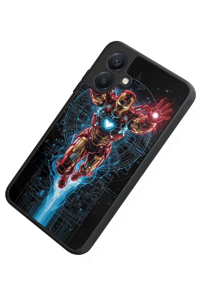 Samsung Galaxy A07 Uyumlu Iron Man ( Demir Adam ) Tasarımlı Glossy Premium Kılıf