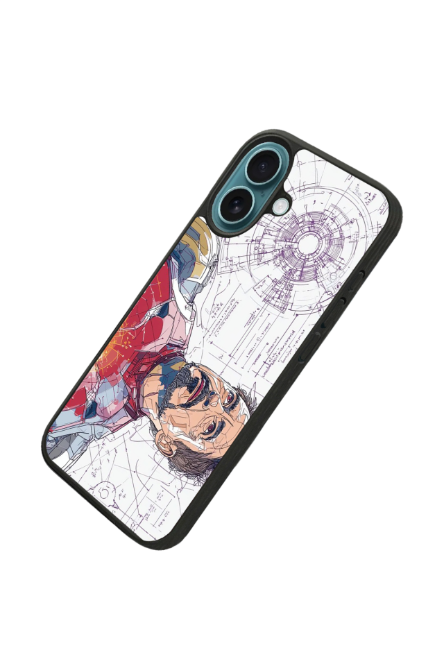 iPhone 16 Uyumlu Iron Man ( Demir Adam ) Tasarımlı Glossy Premium Kılıf